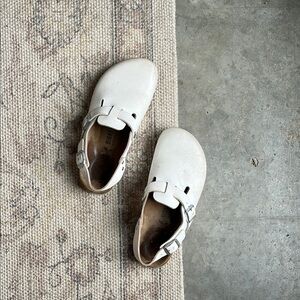 Birkenstock White Tokio Clog, EU 38